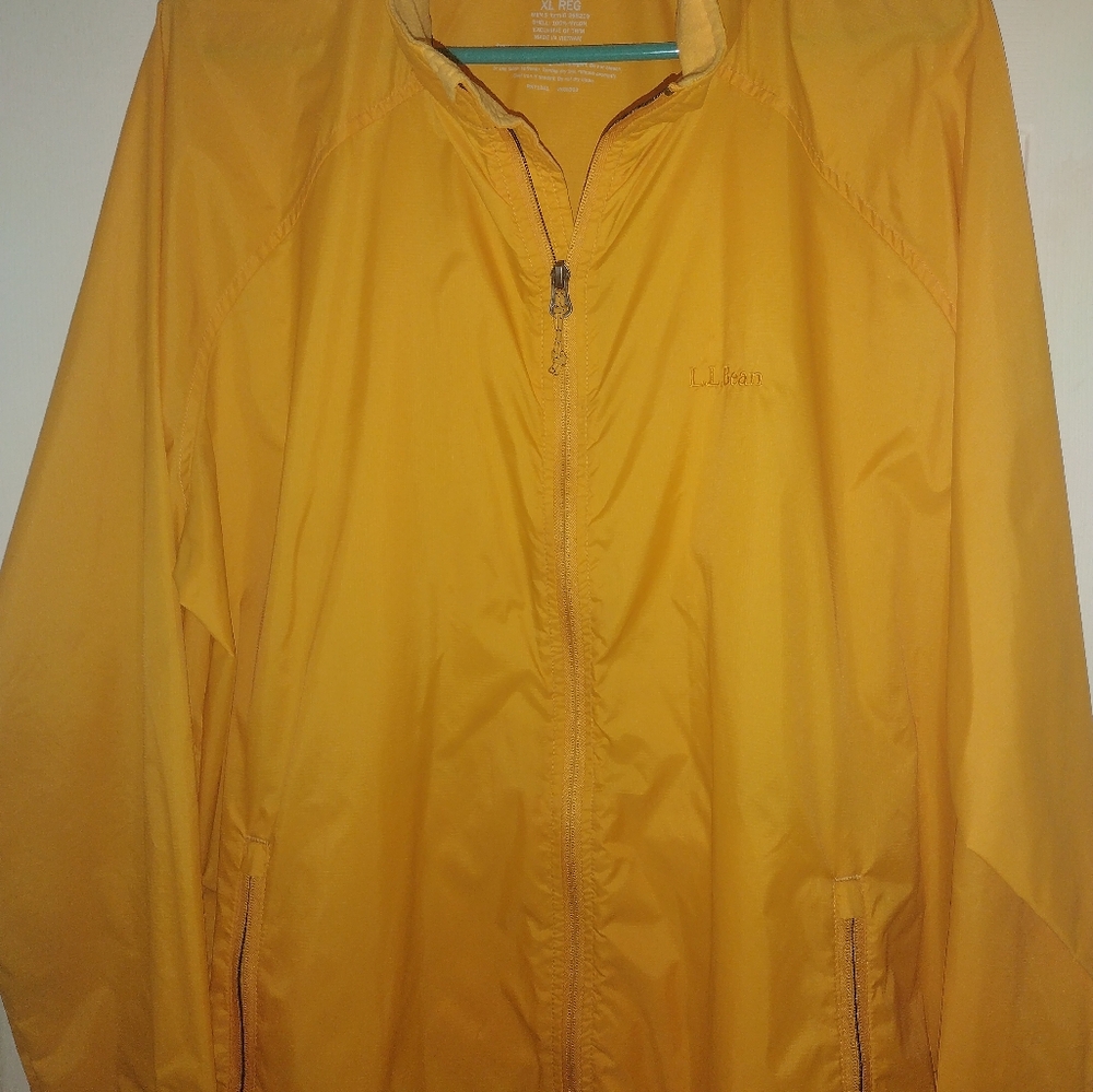 L.L Bean Windbreaker XL Yellow
